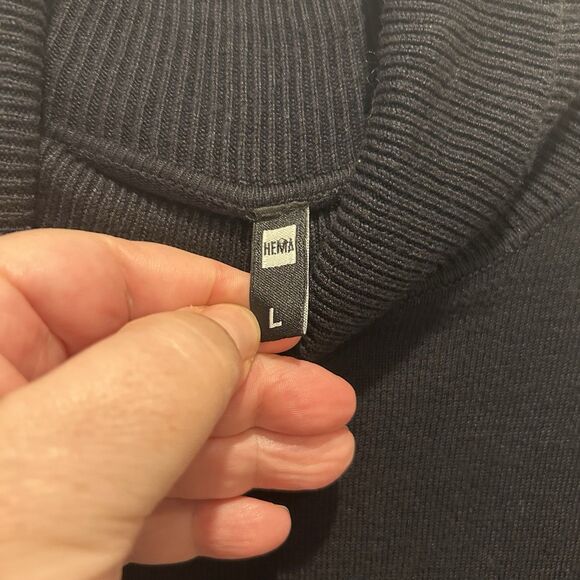 Hema Slim Fit Merino Viscose Nylon Turtleneck Women’s Large Capsule Minimalist - Picture 3 of 6